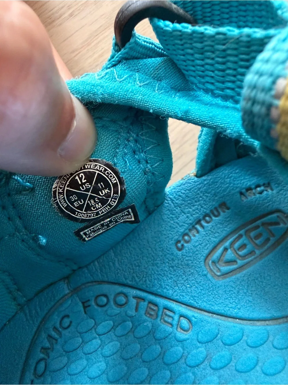 Keen Seacamp II CNX Water Hiking Sandals Toddlers Boys Girls Size 12 Blue Teal